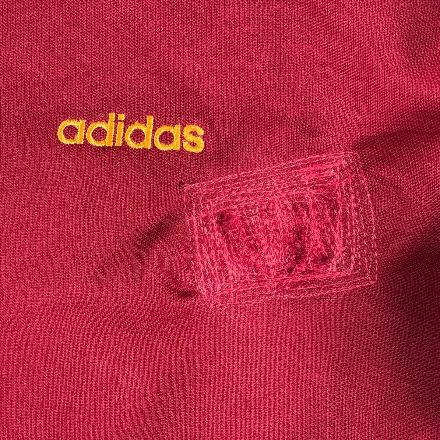 00s adidas トラックジャケット 赤 オレンジライン ad-u-2505-015