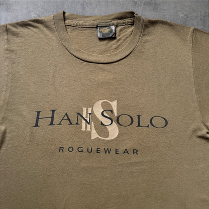 90s STAR WARS HAN SOLO 両面プリント Changes USA製 カーキ S d-t-2505-013