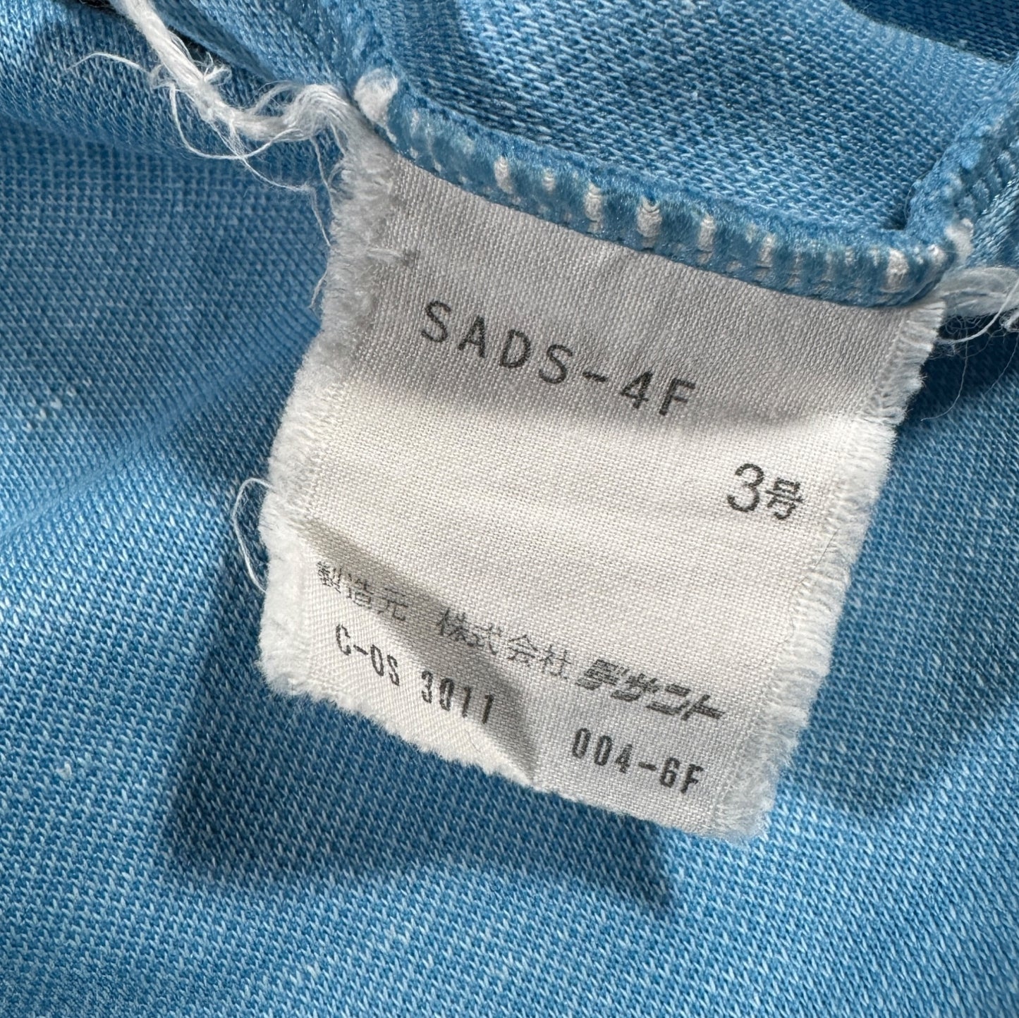 80s adidas トラックジャケット 水色 デサント 3号 ad-t-2505-005