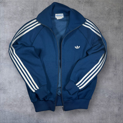 80s adidas トラックジャケット ネイビー デサント製 2号 ad-t-2505-010