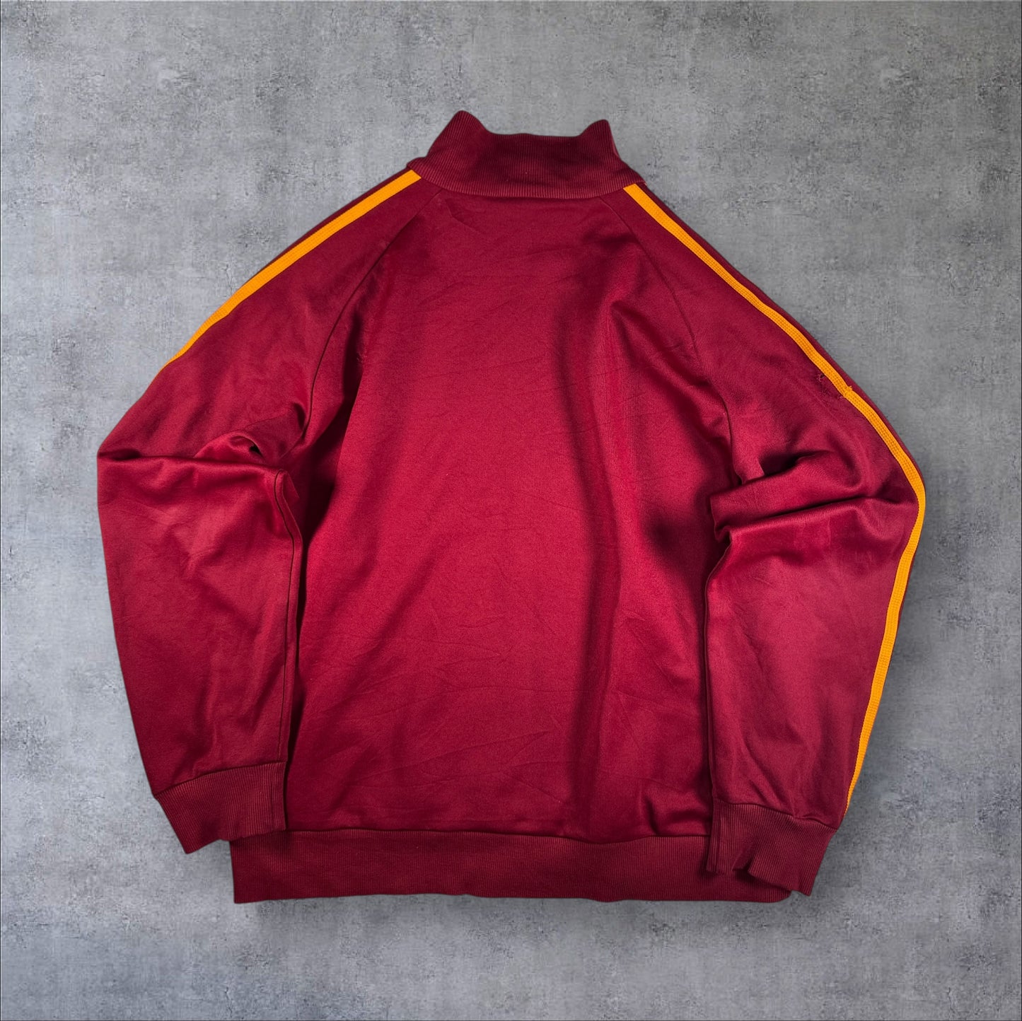 00s adidas トラックジャケット 赤 オレンジライン ad-u-2505-015