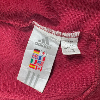 00s adidas トラックジャケット 赤 オレンジライン ad-u-2505-015