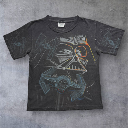 90s STAR WARS ダースベイダー USA製 ブラック advance キッズM d-x-2505-008