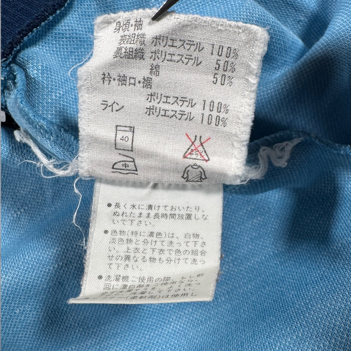 80s adidas トラックジャケット 水色 デサント 3号 ad-t-2505-005