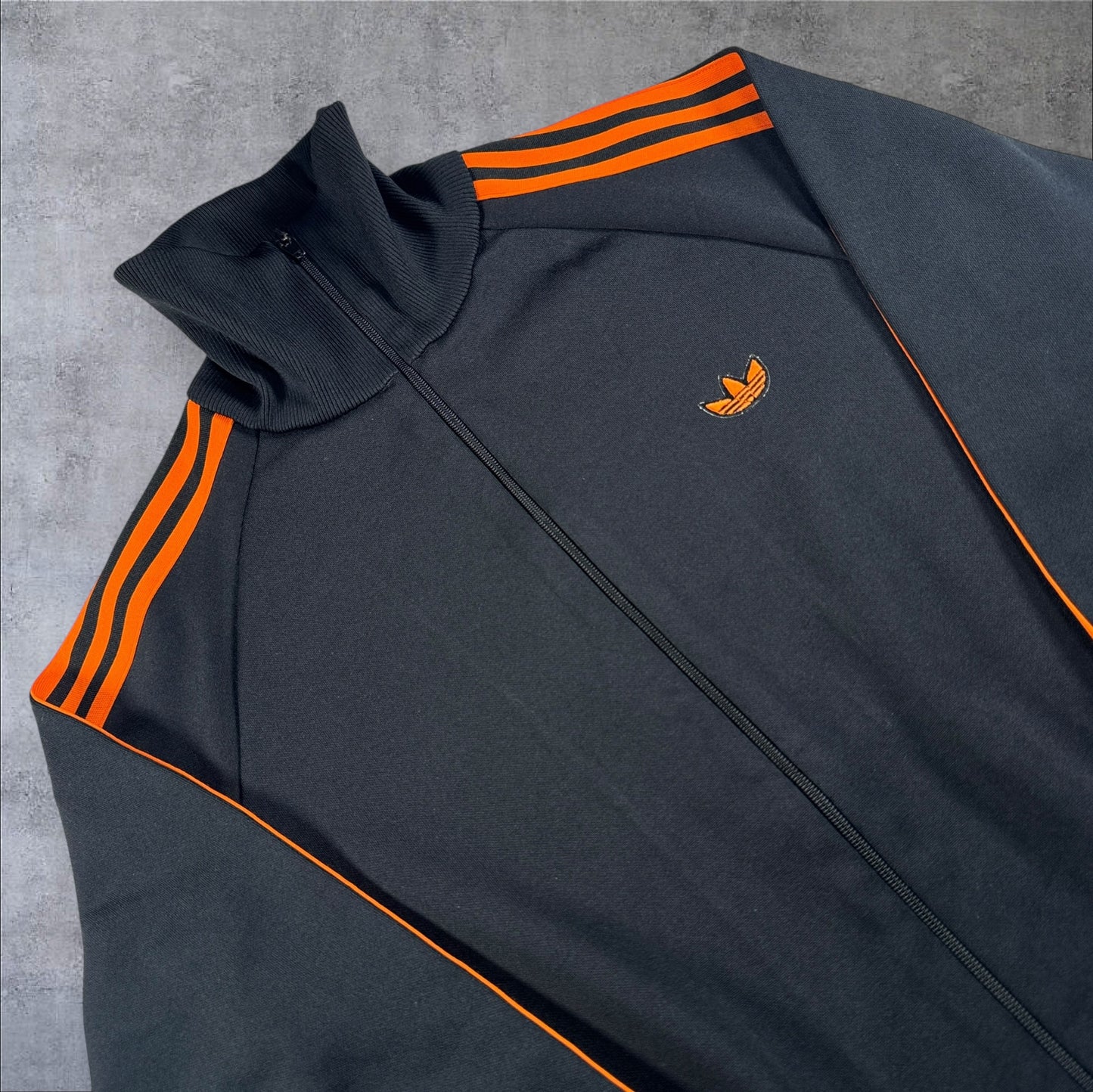 80s adidas トラックジャケット ブラック デサント製 2号 ad-t-2505-016