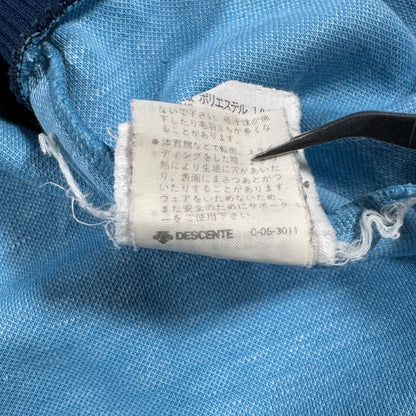 80s adidas トラックジャケット 水色 デサント 3号 ad-t-2505-005