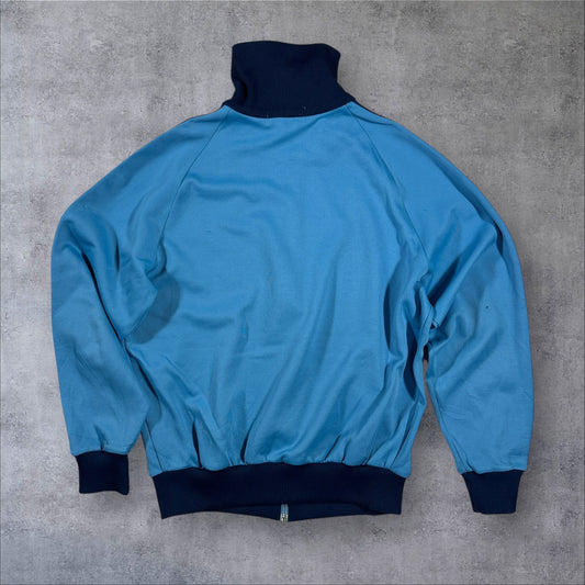 80s adidas トラックジャケット 水色 デサント 3号 ad-t-2505-005