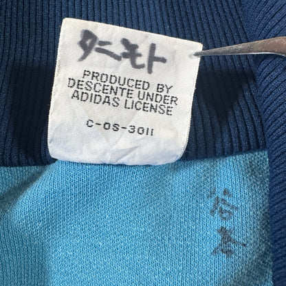 70s adidas トラックジャケット 水色 デサント 西ドイツ製 2号 ad-t-2505-008