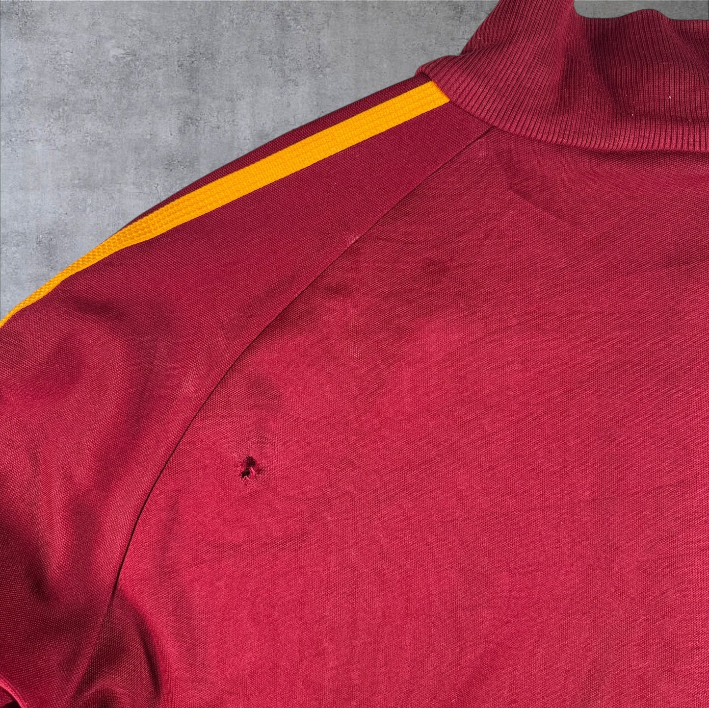 00s adidas トラックジャケット 赤 オレンジライン ad-u-2505-015