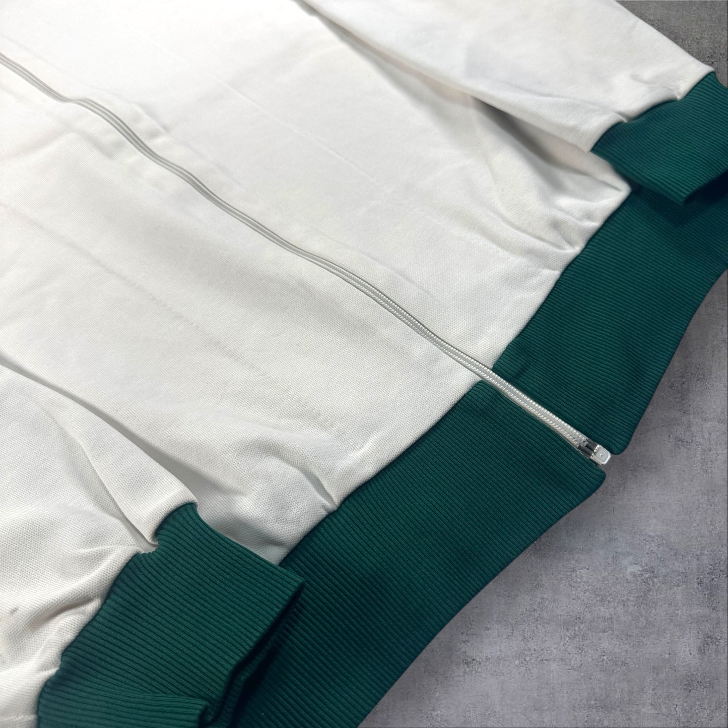 70s初期 adidas トラックジャケット ホワイト デサント 西ドイツ製 6号 ad-t-2505-015