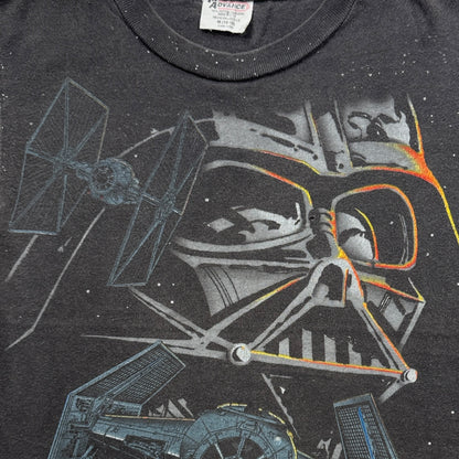 90s STAR WARS ダースベイダー USA製 ブラック advance キッズM d-x-2505-008