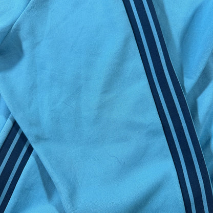 70s adidas トラックジャケット 水色 デサント 西ドイツ製 2号 ad-t-2505-008