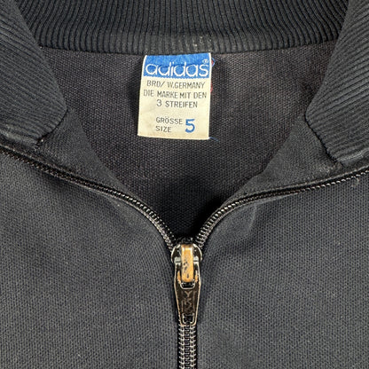 80s adidas トラックジャケット ブラック デサント製 西ドイツ製 5号 ad-t-2505-013