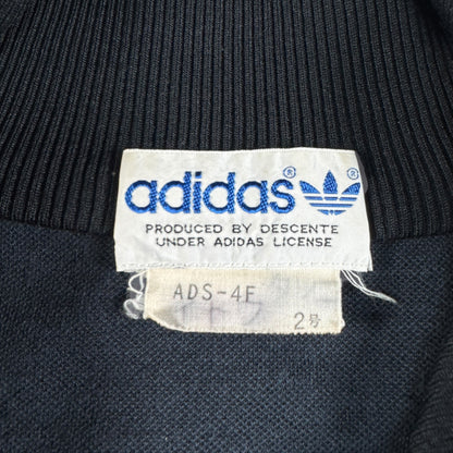 80s adidas トラックジャケット ブラック デサント製 2号 ad-t-2505-016
