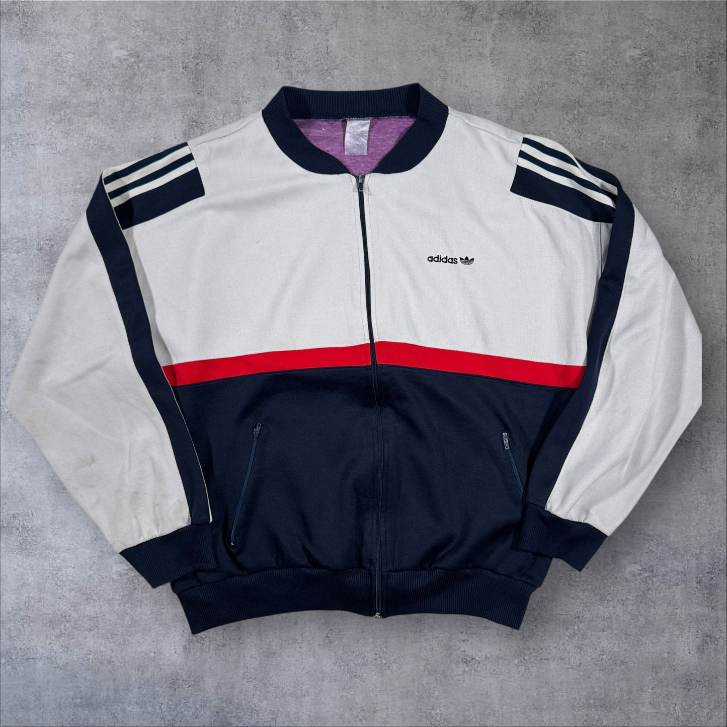 80s-90s adidas トラックジャケット グレー ad-t-2505-002