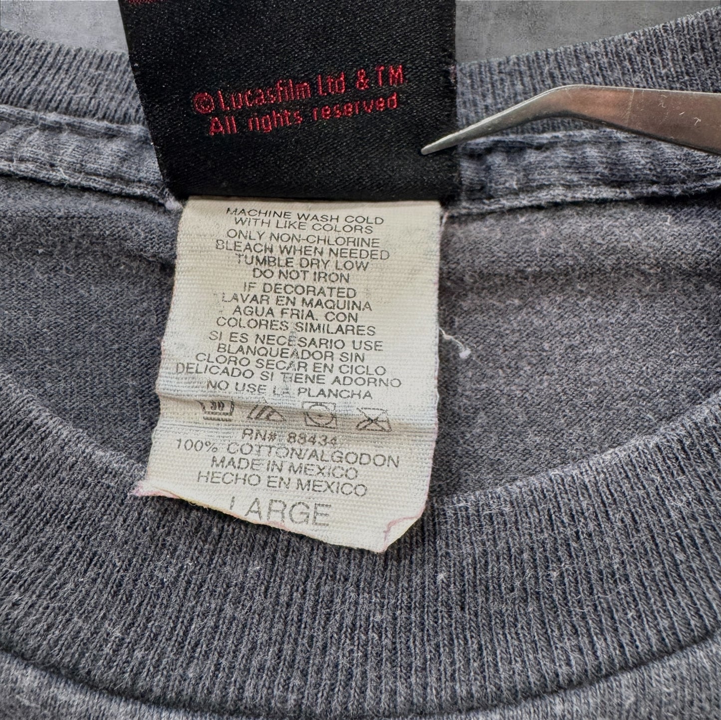 90s STAR WARS EPISODE1 Jar Jar Binks ブラック L d-x-2505-005