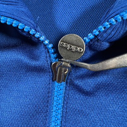 70s-80s adidas トラックジャケット ブルー デサント 西ドイツ製 ad-u-2505-003