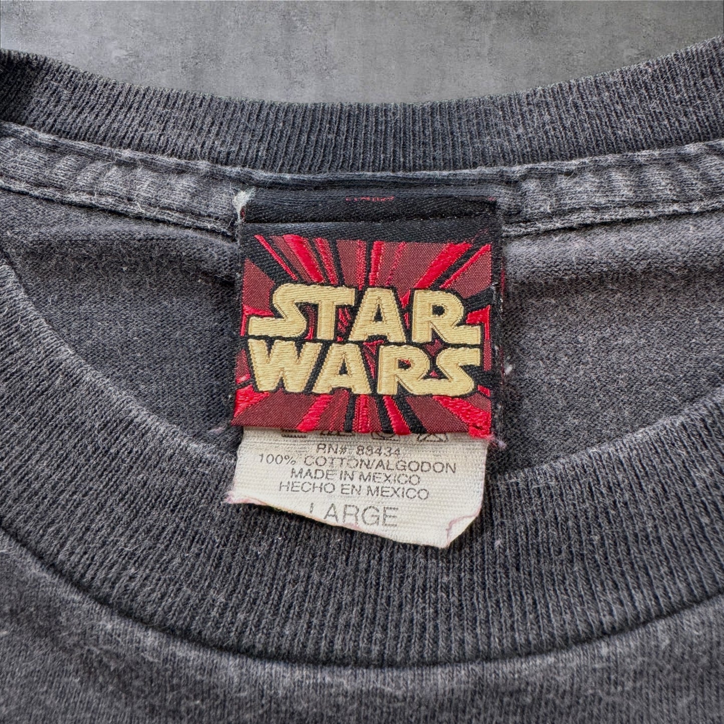 90s STAR WARS EPISODE1 Jar Jar Binks ブラック L d-x-2505-005