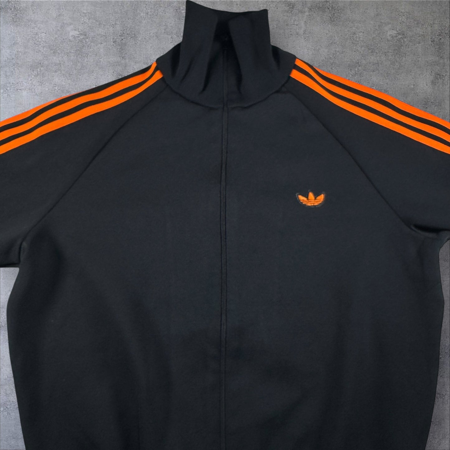 80s adidas トラックジャケット ブラック デサント製 2号 ad-t-2505-016