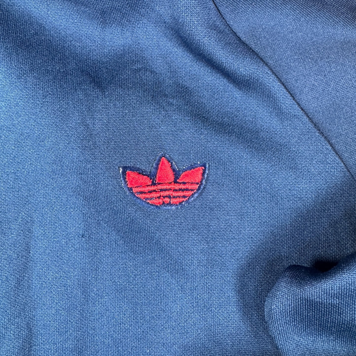 80s adidas トラックジャケット ネイビー 赤ライン デサント製 1号 ad-t-2505-011