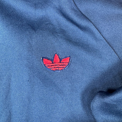 80s adidas トラックジャケット ネイビー 赤ライン デサント製 1号 ad-t-2505-011