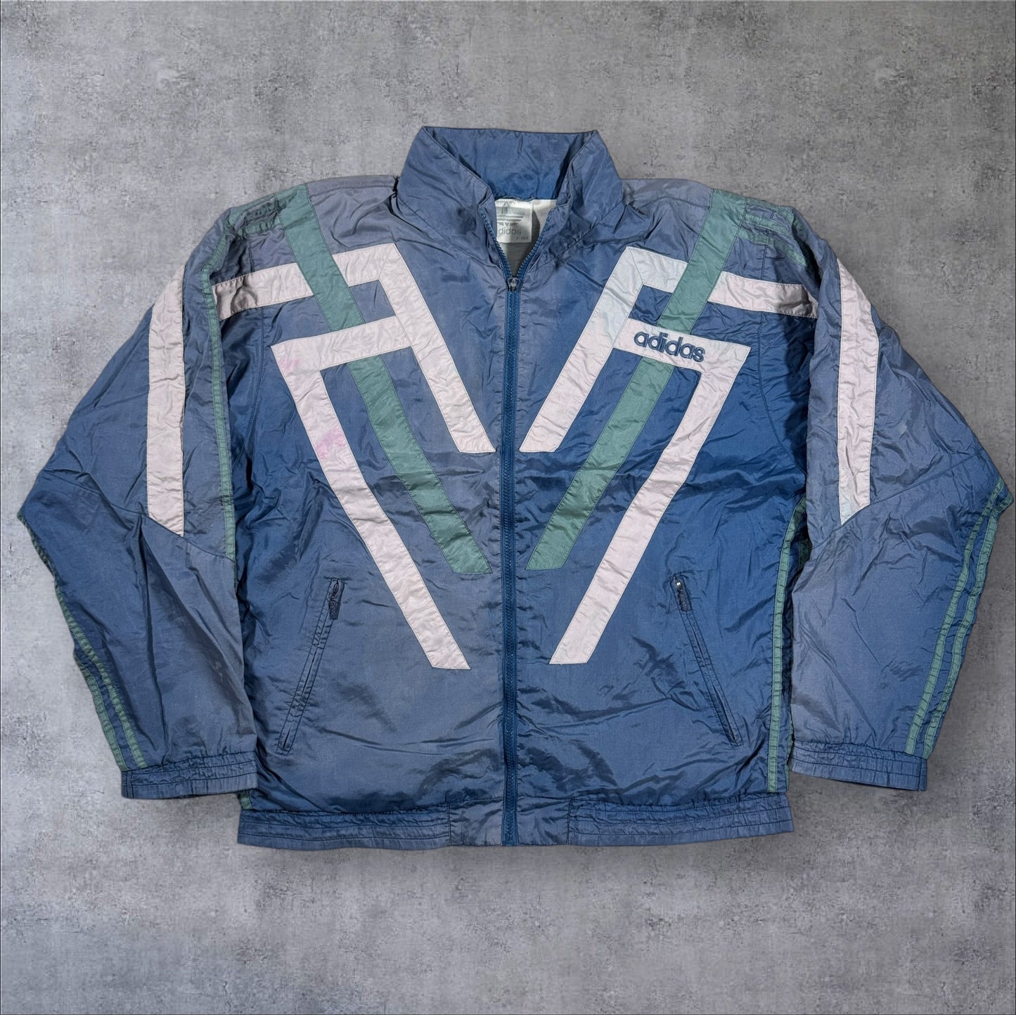 80s adidas ナイロンジャケット 銀タグ ad-u-2505-006