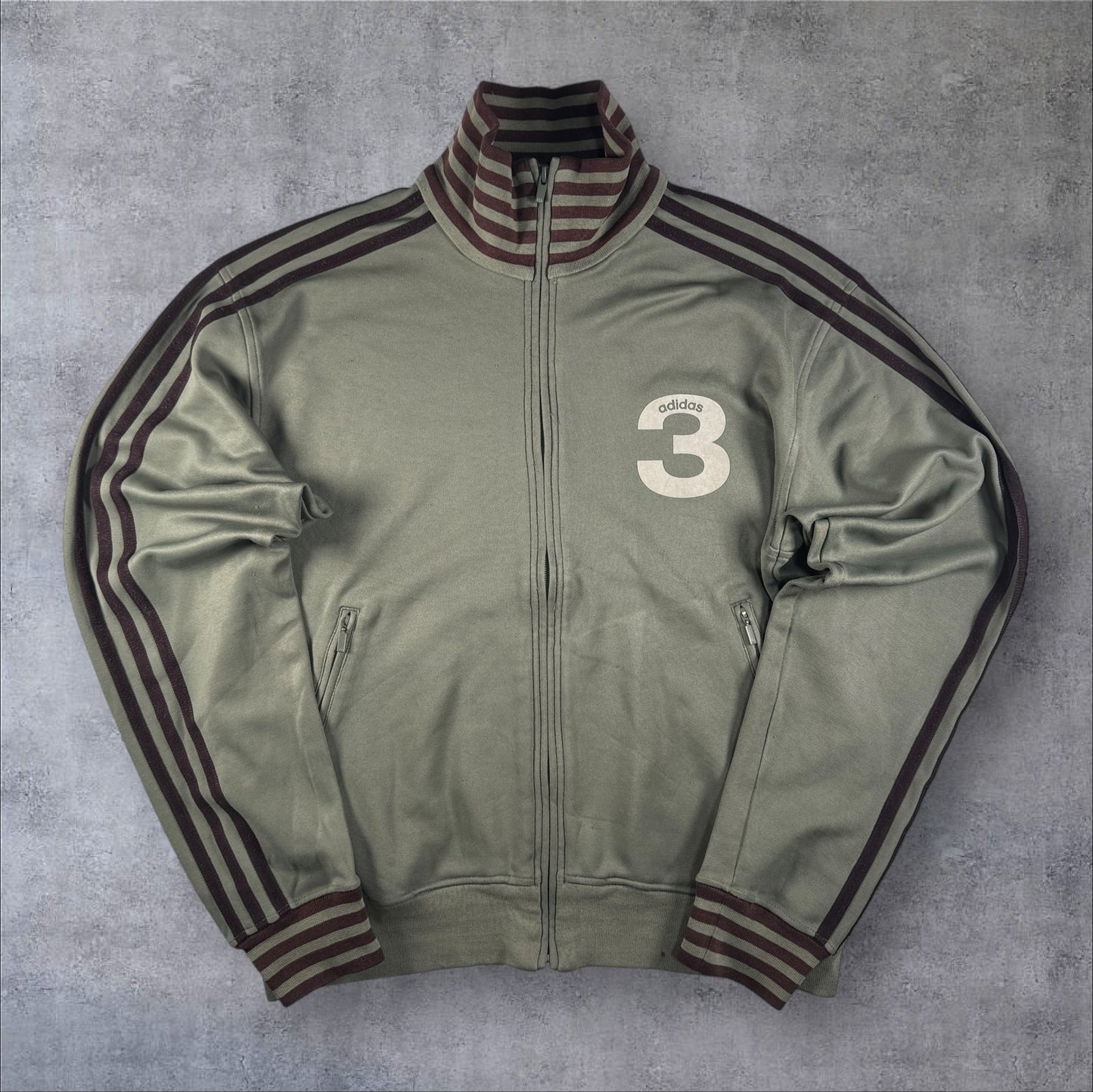 adidas トラックジャケット カーキ O ad-u-2505-010