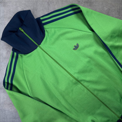 80s adidas トラックジャケット グリーン デサント製 3号 ad-t-2505-014
