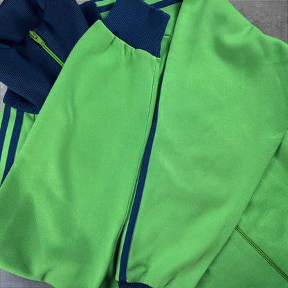 80s adidas トラックジャケット グリーン デサント製 3号 ad-t-2505-014