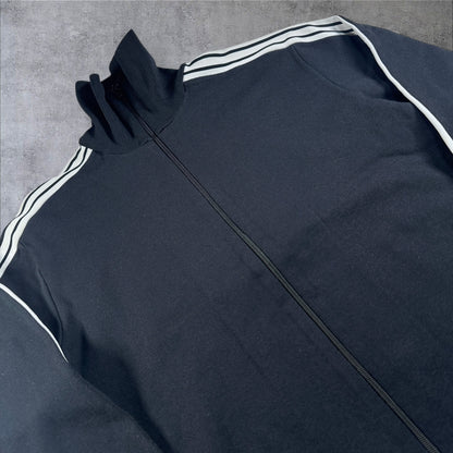 70s adidas トラックジャケット ブラック デサント 西ドイツ製  3号 ad-t-2505-019