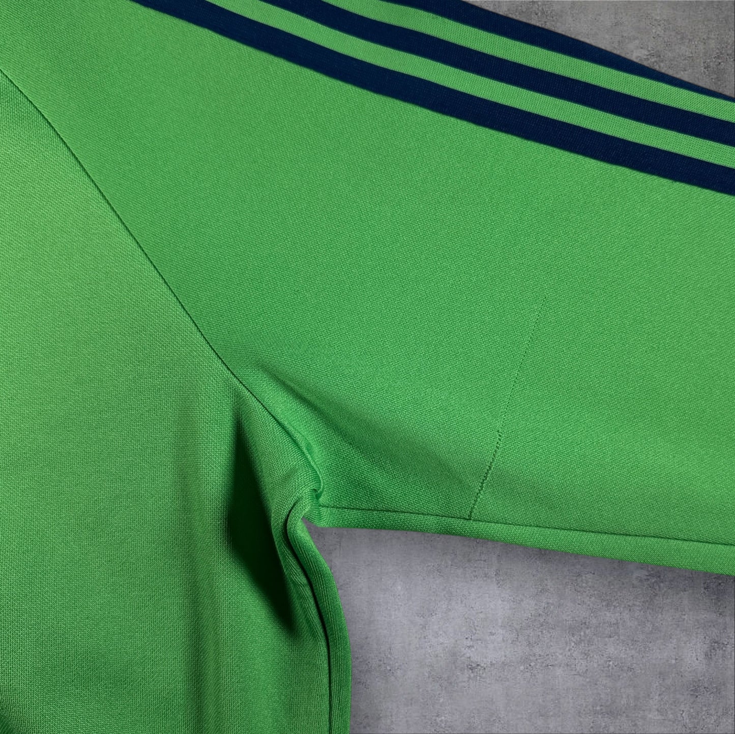 80s adidas トラックジャケット グリーン デサント製 3号 ad-t-2505-014