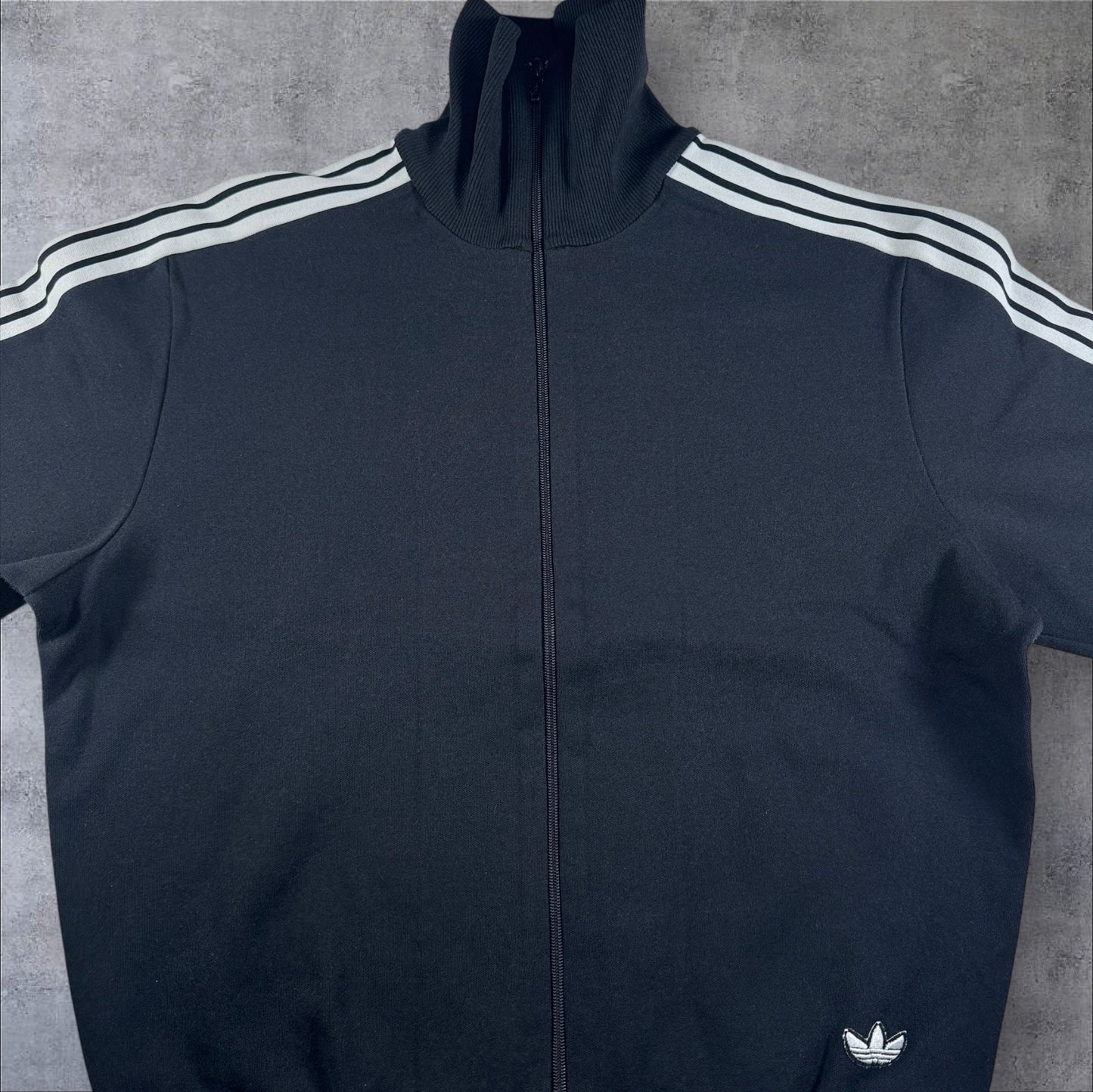 70s adidas トラックジャケット ブラック デサント 西ドイツ製  3号 ad-t-2505-019