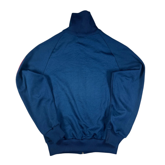 80s adidas トラックジャケット ネイビー 赤ライン デサント製 1号 ad-t-2505-011