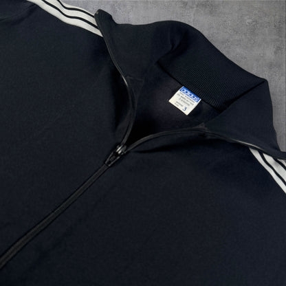 70s adidas トラックジャケット ブラック デサント 西ドイツ製  3号 ad-t-2505-019