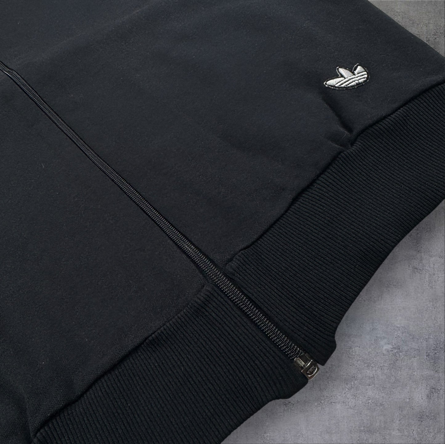 70s adidas トラックジャケット ブラック デサント 西ドイツ製  3号 ad-t-2505-019