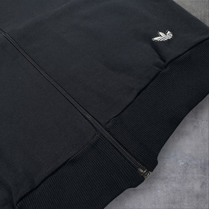 70s adidas トラックジャケット ブラック デサント 西ドイツ製  3号 ad-t-2505-019