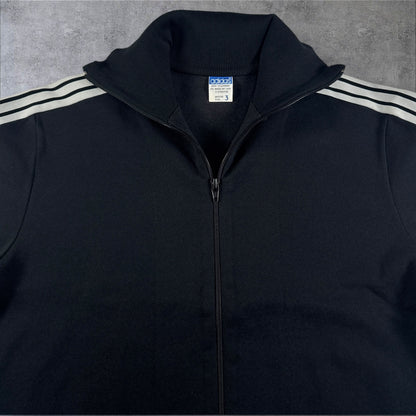 70s adidas トラックジャケット ブラック デサント 西ドイツ製  3号 ad-t-2505-019