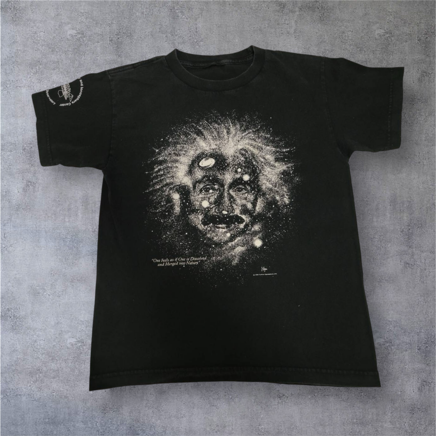 90s アインシュタイン グラフィック アートT 蓄光 a-000003