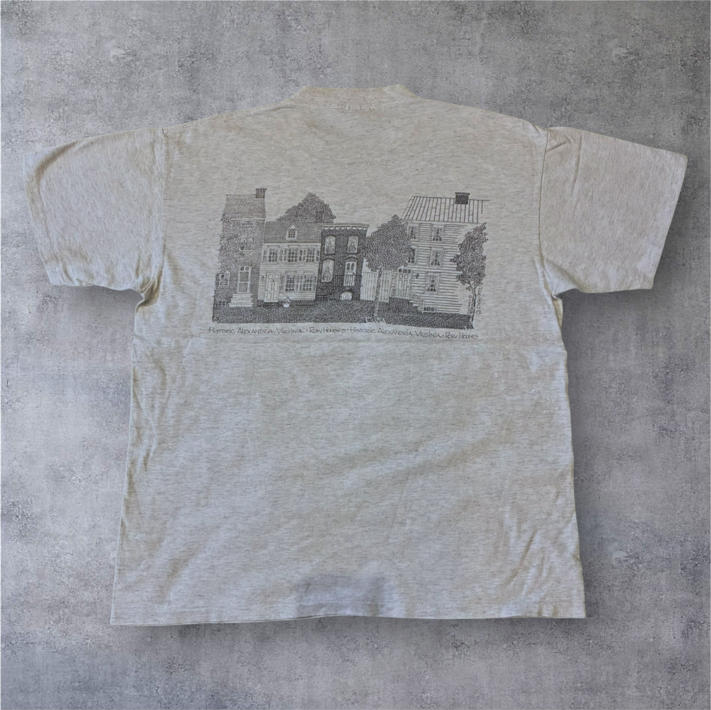 90s TODD HEALY アートT ONEITA グレー L a-u-2505-016