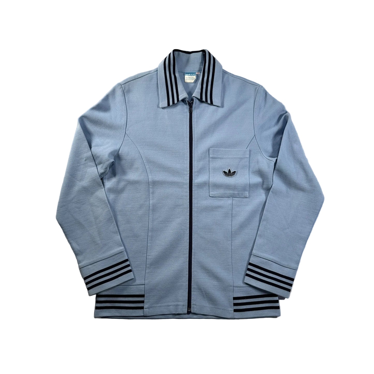 70s adidas トラックジャケット ガイコツジャージ ライトブルー 48 ad-t-2505-024