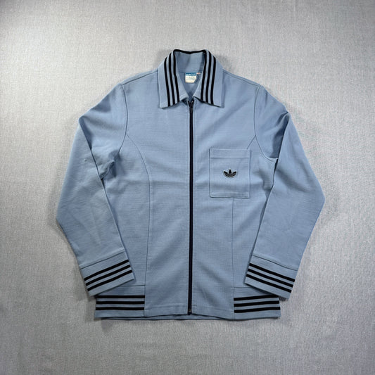 70s adidas トラックジャケット ガイコツジャージ ライトブルー 48 ad-t-2505-024