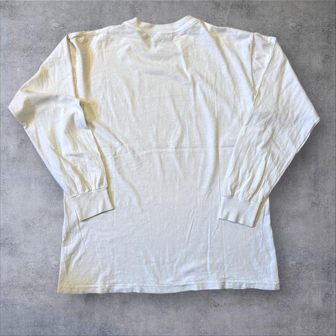 90s アインシュタイン Tシャツ アートT ロンT 白 z-000024
