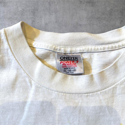 90s アインシュタイン Tシャツ アートT ロンT 白 z-000024