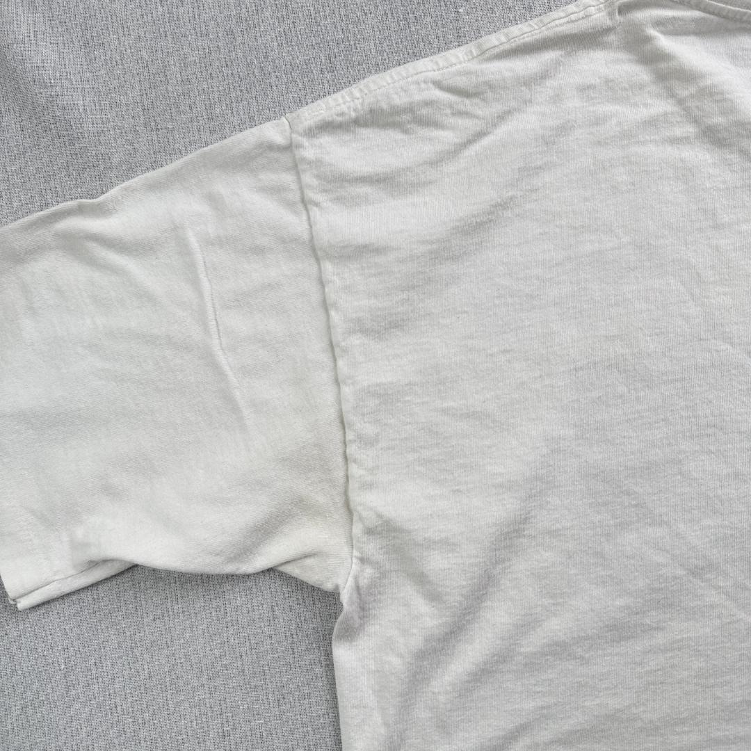 90s Tシャツ ミケランジェロ アートT pull my 白 a-u-2505-081