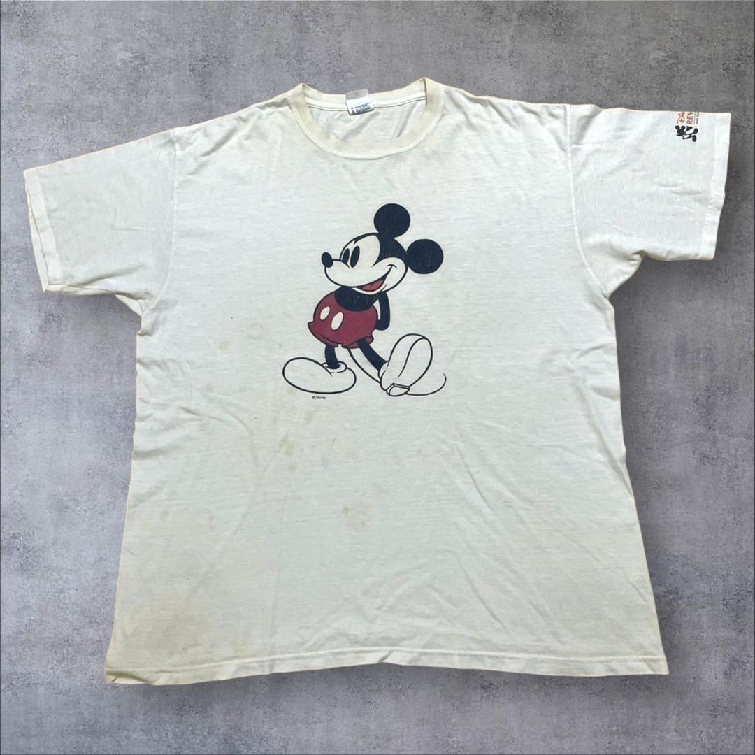 00s ディズニー ミッキー 白足 Mickey XL d-000009