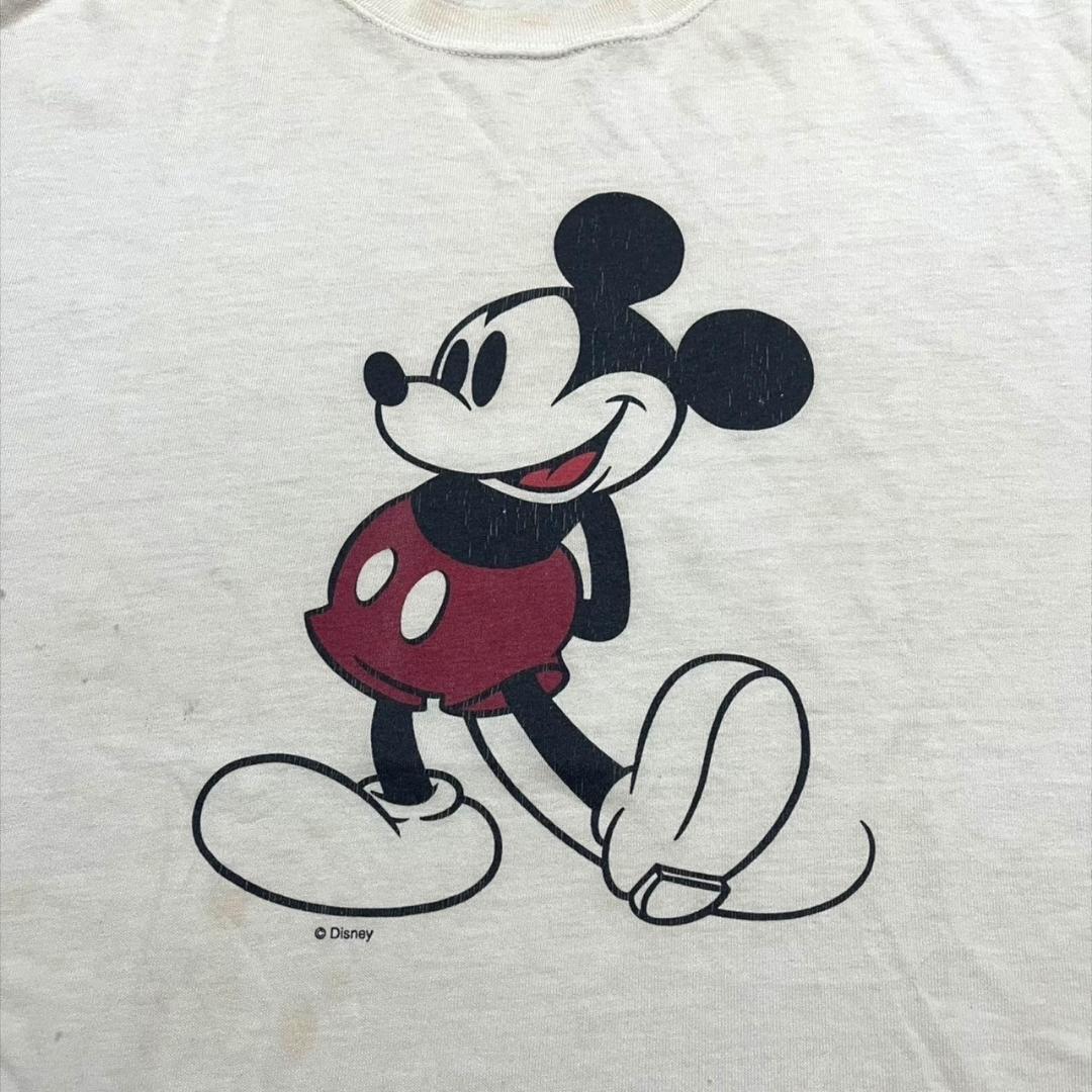 00s ディズニー ミッキー 白足 Mickey XL d-000009