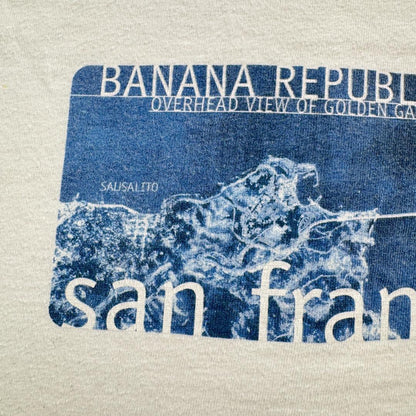 90s バナナリパブリック USA製 Tシャツ フォトT アートT br-x-2505-003