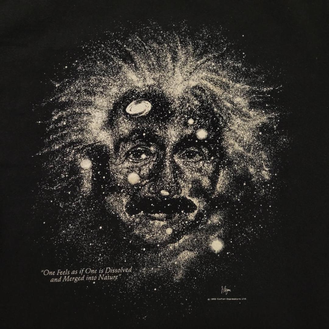 90s アインシュタイン グラフィック アートT 蓄光 a-000003