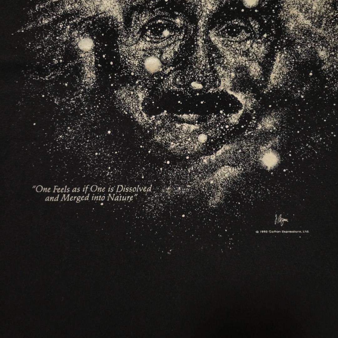 90s アインシュタイン グラフィック アートT 蓄光 a-000003