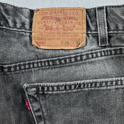 90s 505 ブラックデニム 後染め USA製 W36 513 in-000018
